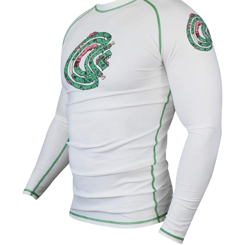 Chaos and Order Z-Series Premium Long Sleeve Jiu-Jitsu Rashguard - White