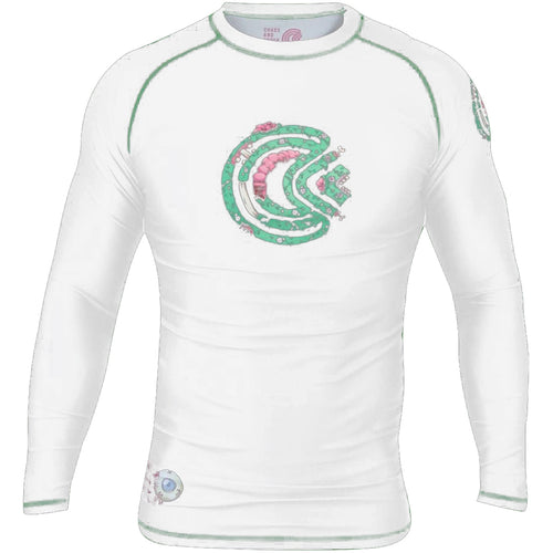Chaos and Order Z-Series Premium Long Sleeve Jiu-Jitsu Rashguard - White
