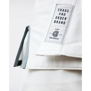 Chaos and Order Base Label BJJ Kimono - White