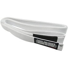 Chaos and Order Premium Jiu-Jitsu Rank Belt - White