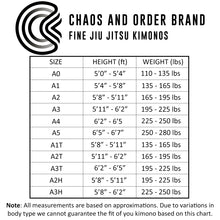 Chaos and Order Base Label V2 BJJ  Gi - Black