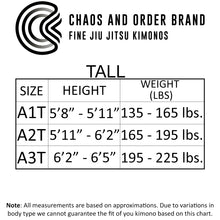 Chaos and Order Base Label BJJ Kimono - White